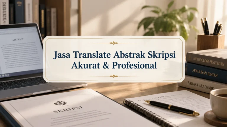 jasa translate abstrak skripsi